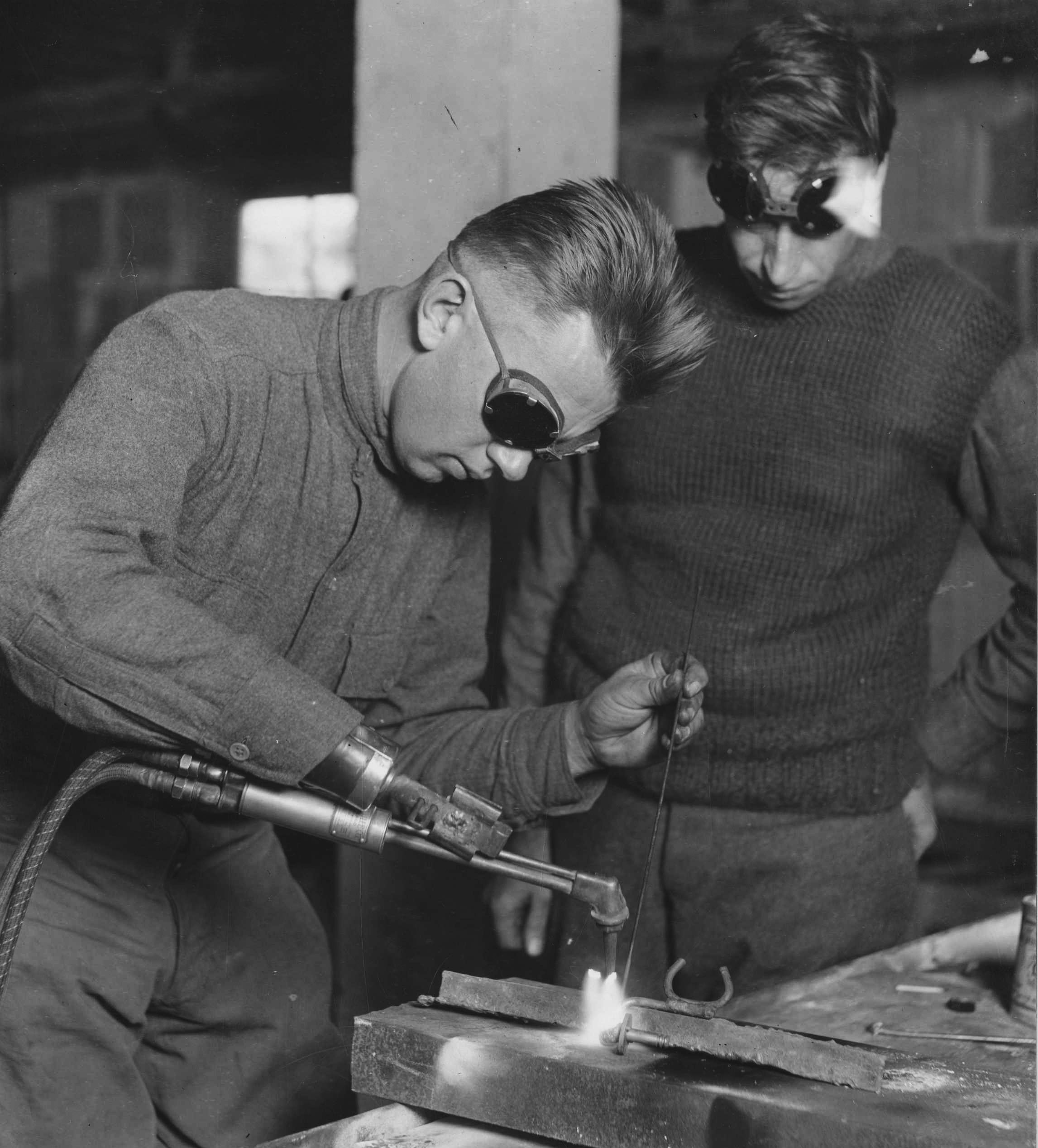 Welding Tool Adaptation for Amputee at Walter Reed 1919