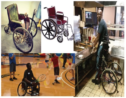 Wheelchair designs from 1920 to 2020.