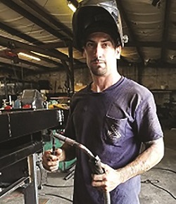 James River welder at MC Ventures Truck Bodies in LaBelle