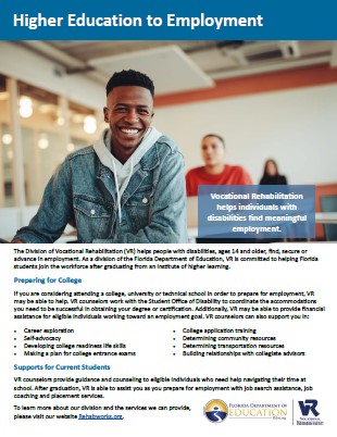 Higher Education To Employment flyer